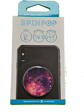 Spinpop Expanding Stand & Grip Orange Nebula - Single