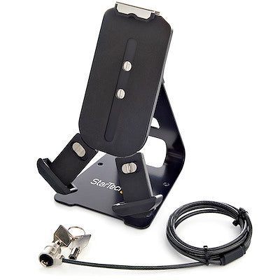 StarTech StarTech Tablet Holder Desktop Locking for 7.9-13 Tablets Adjustable with 6ft Cable Lock - Black (UPC: