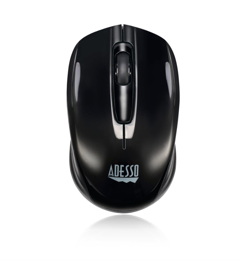 Adesso Mouse Wireless Mini S50 Portable 3 Buttons up to 1200dpi PC/Mac - Black