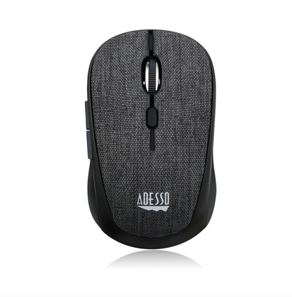 Adesso Adesso Mouse Wireless Fabric Mini S80B 6 Button up to 1600dpi PC/Mac - Black (UPC: 783750009638) – Image 3