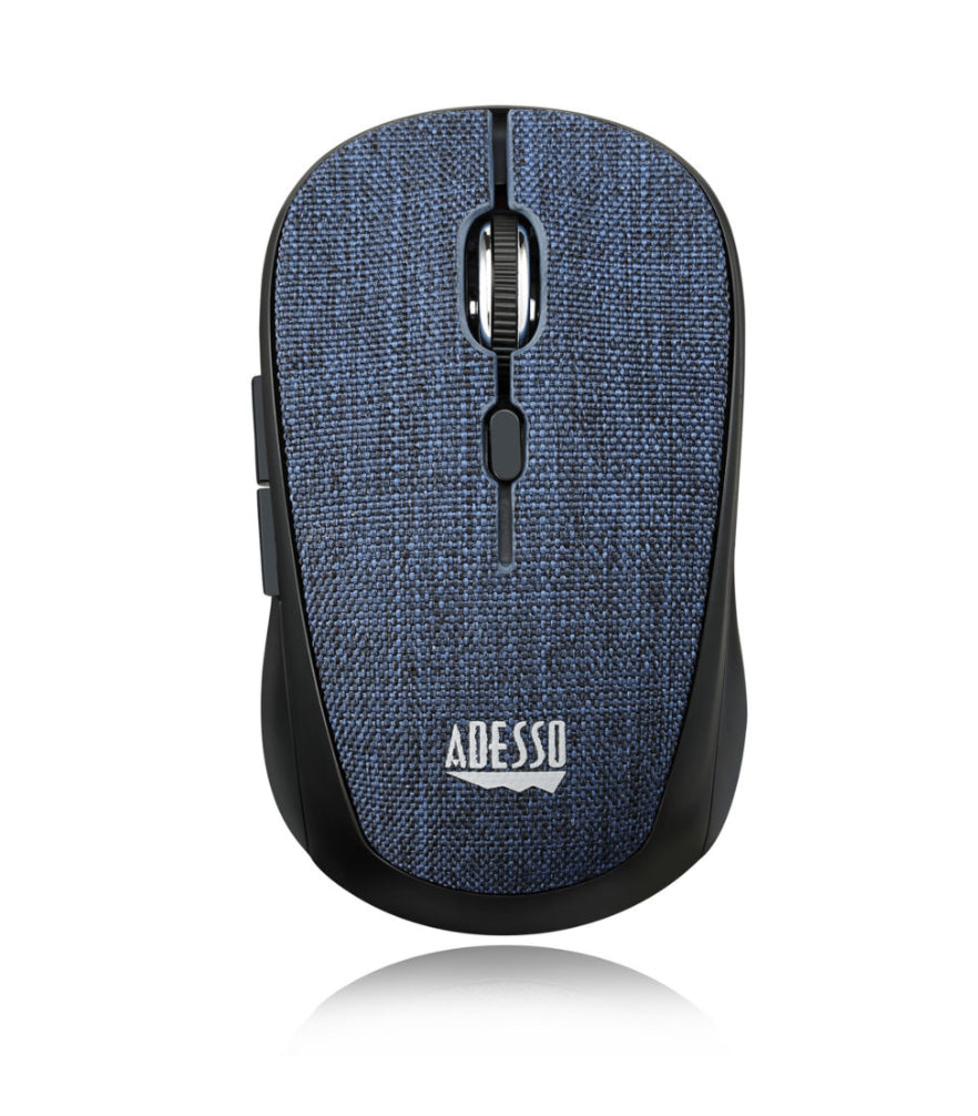 Adesso Mouse Wireless Fabric Mini S80L 6 Button up to 1600dpi PC/Mac - Blue