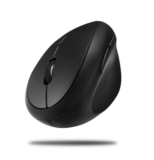 Adesso Adesso Mouse Wireless Vertical Mini Ergonomic 6 Button up to 1600dpi PC/Mac - Black