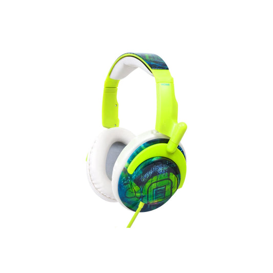 Koss Headphone Full Size Noise Isolating Deep Bass Extra Comfort Fold Flat Design Adjustable Padded Headband 3.5mm 4ft - Green