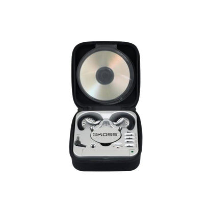 Koss Koss Stereophones with Sportclip Portable Amplifier with Built-In Equalizer 3.5mm with Carry Case Retractable Cord