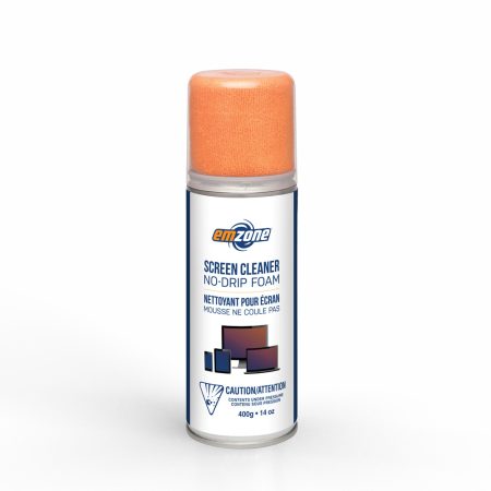 Emzone Emzone Screen Cleaner Foam 14oz No Drip Tech Device Alcohol & Ammonia Free with Microfibre Cloth (UPC: 604804704650)