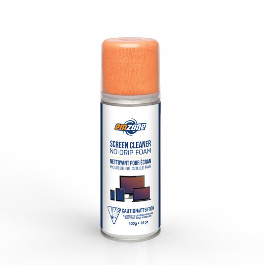 Emzone Emzone Screen Cleaner Foam 14oz No Drip Tech Device Alcohol & Ammonia Free with Microfibre Cloth (SKU: 52317) – Image