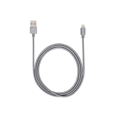 iStore iStore Charge & Sync Lightning to USB-A 4ft MFI Braided Cable - Space Grey