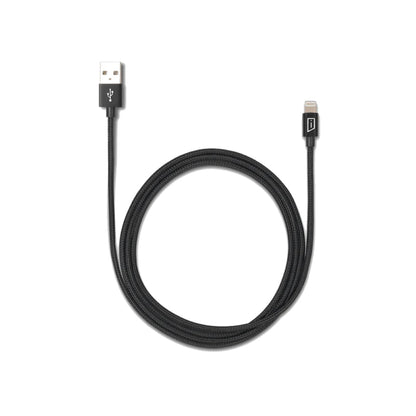 iStore iStore Charge & Sync Lightning to USB-A 4ft MFI Braided Cable - Black (UPC: 092636326166) – Image 4