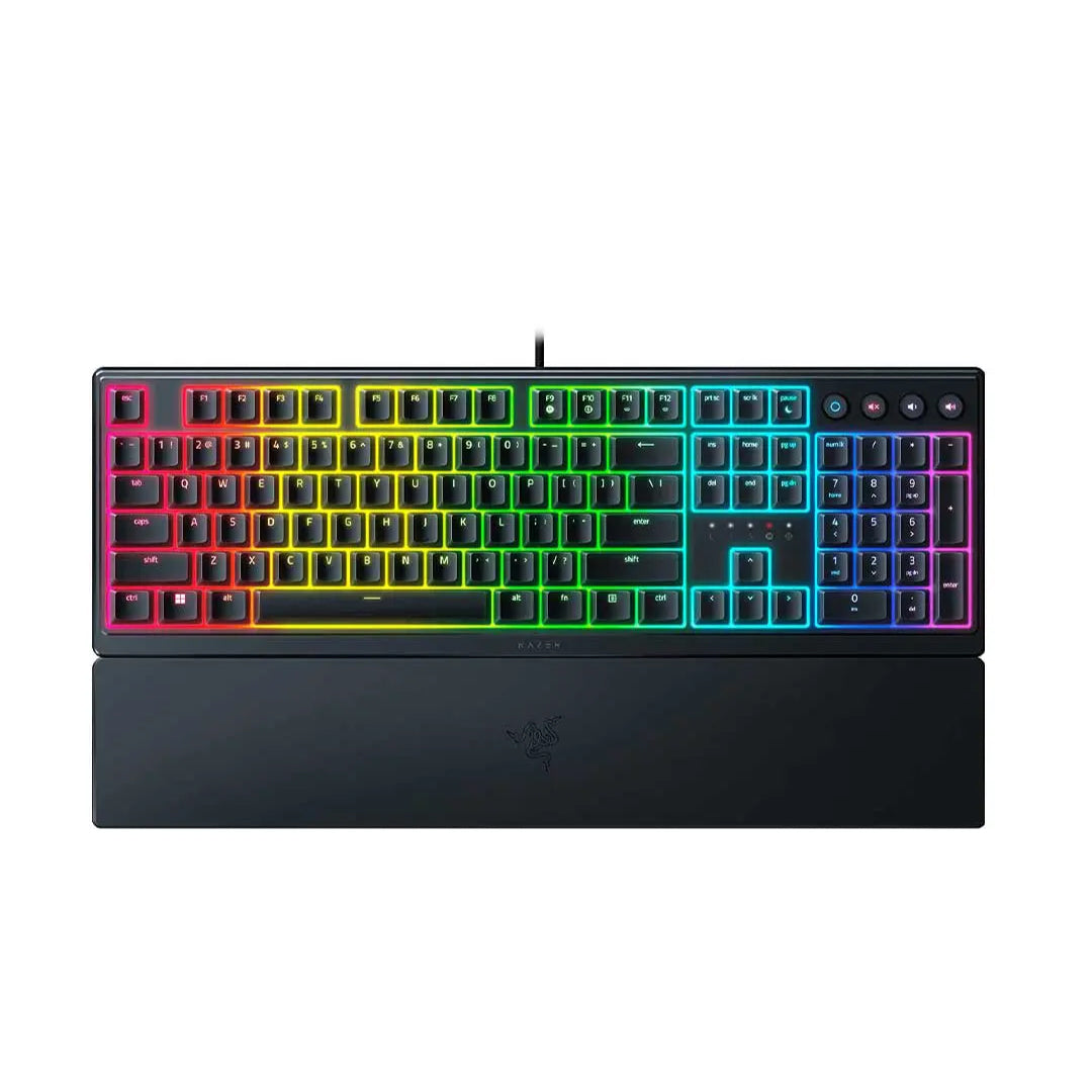 Razer Razer Gaming Keyboard Wired Ornata V3 Low-profile Mecha-Membrane Switches with Sound Dampening Foam Chroma RGB - Black