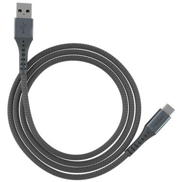 Ventev Ventev Charge & Sync USB-C to USB-A Cable 10ft Alloy - Steel Gray (UPC: 8100797205520) – Image 3