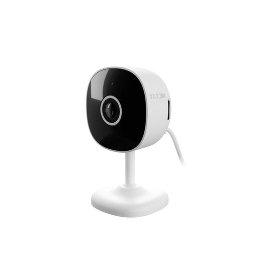 Nexxt Smart Home Indoor Camera 2K 2 Way Communication Fixed Micro SD Slot Night Vision Motion Sensor - White