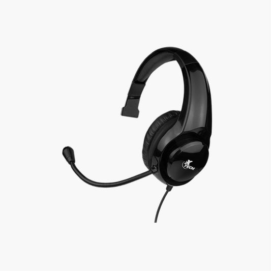 Primus Xtech Gaming Headset Mono Molten 3.5mm TRRS with Boom Mic Omnidirectional Inline Volume and On/Off Mute Control