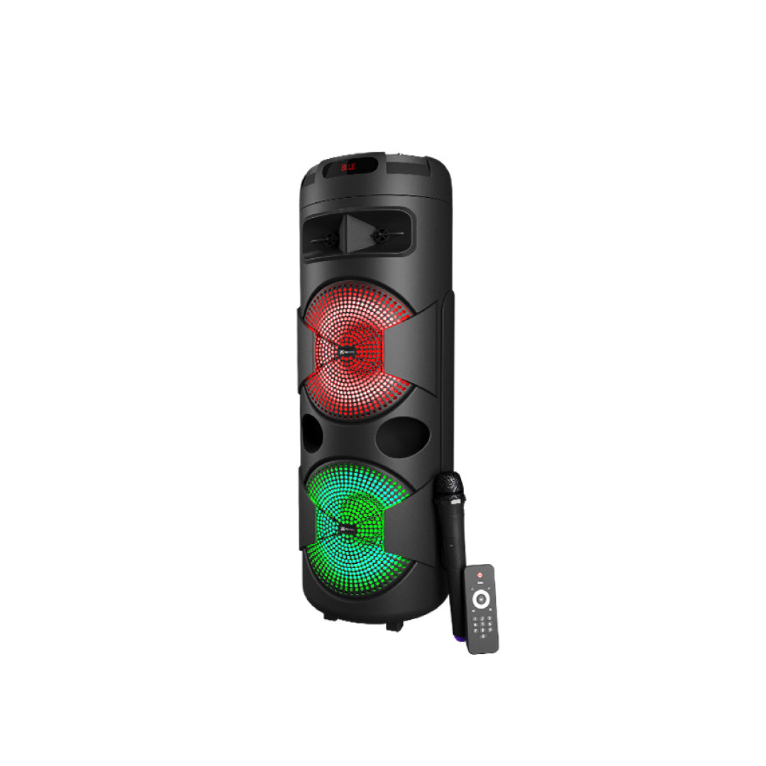 Klipxtreme Klipxtreme Speaker Bluetooth Party MagBlaster 2000W Mega Bass 2x 8in Subwoofers & 1.5in Tweeter 3600mAh