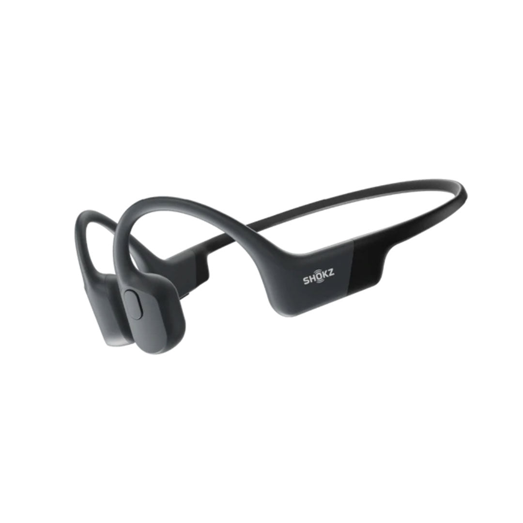 Shokz Shokz OpenRun Black Bluetooth Headset with Mic Bone Conduction - Lightweight - Waterproof IP67 - 8Hr Battery Life