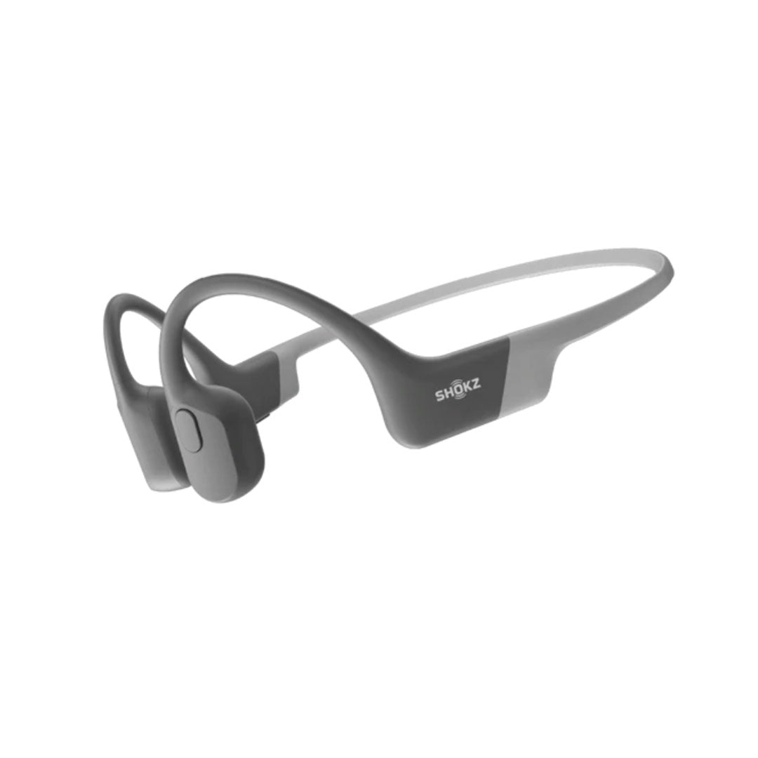 Shokz Shokz OpenRun Grey Bluetooth Headset with Mic Bone Conduction - Lightweight - Waterproof IP67 - 8Hr Battery Life (SKU: