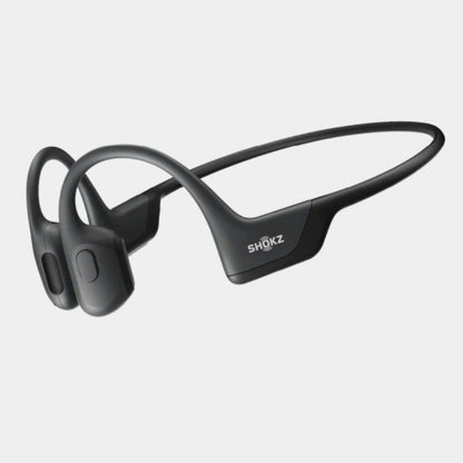 Shokz Shokz OpenRun Pro Cosmic Black Bluetooth Headset Noise Cancelling Mic Premium Bone Conduction - Enhanced Bass - Water
