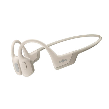 Shokz Shokz OpenRun Pro Beige Bluetooth Headset Noise Cancelling Mic Premium Bone Conduction - Enhanced Bass - Water