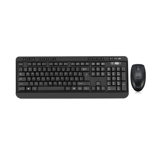 Adesso Adesso Keyboard & Mouse Combo Wireless WKB-1320CB-FR Antimicrobial Multimedia 1200DPI PC/Mac - French Canadian - Black