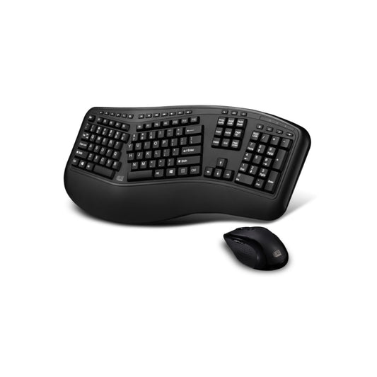 Adesso Adesso Keyboard & Mouse Combo Wireless Ergo 1600dpi PC/MAC- French Canadian - Black