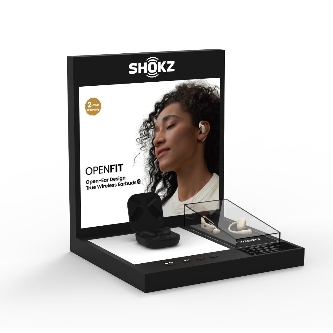 PROMO Shokz POP Counter Top Display OpenFit 2 English (Free with 3 Unit Buy In)