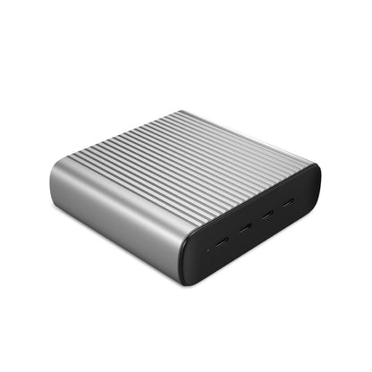 Hyper Hyper Desktop Charger HyperJuice 245W GaN - 4x 100W USB-C Power Delivery Ports Simultaneously Charge 4 Laptops/Mobile D