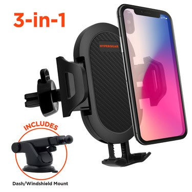 HyperGear Car Mount Windshield Universal Phone Flexible Gooseneck Design Powerful Suction Screen Sizes up to 6.8in Diagonal Smart Grip Easy Release - Black - product image 5 of 5