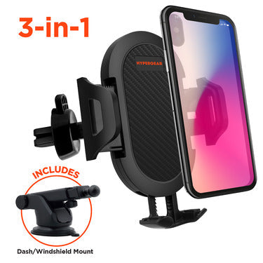 HyperGear HyperGear Car Mount Universal Vent - Dashboard - Windshield Adjustable Grips Easy Release Button Adjustable Swivel