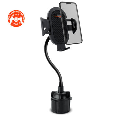 HyperGear HyperGear Car Mount Universal Cup Holder Adjustable Grips Easy Release Button Adjustable Swivel Base Extends to