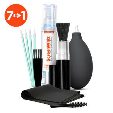 HyperGear HyperGear Tech Device Cleaning Kit ScreenWhiz 7-in-1 Clean Screens and Ports Blower Brushes Screen Cleaner