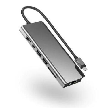 Alogic Alogic Docking Station USB-C 7-in-1 100W Power Delivery 4k Ultra 60Hz HD Support Gen 2 Aluminum Body Ultra - Space