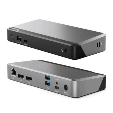 Alogic Alogic Docking Station USB-C Dual Monitor with 65W Power Delivery 2x DisplayPort 4k Ultra HD MX2 - Space Grey (UPC:
