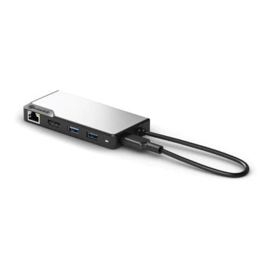 Alogic Alogic Hub 6-in-1 USB-C 2x USB-A 3.1 HDMI 4K Ultra HD 60Hz VGA RJ45 Gigabit USB-C 100W Power Pass Through Fusion -