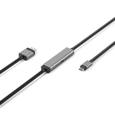 Alogic Alogic USB-C to HDMI 4K Ultra HD Cable 3ft with 100W Power Delivery PD Pass Through - Black (UPC: 9350784024169)