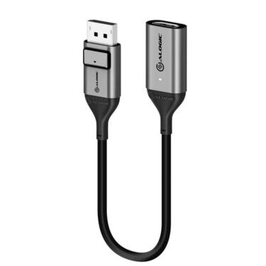 Alogic Alogic Adapter DisplayPort Male to HDMI Female 4K Ultra HD 60Hz 8in - Space Grey (UPC: 9350784017482) – Image 2