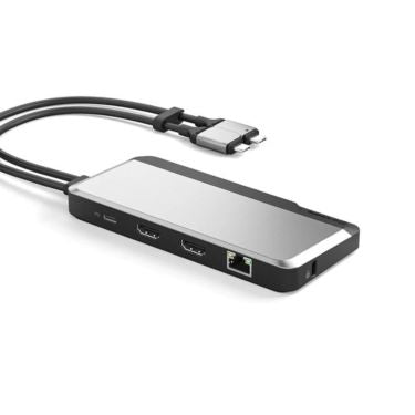 Alogic Alogic Docking Station USB-C 10-in-1 Super Dock Dual Monitor 4K Ultra HD 60Hz 2x 4K HDMI Magnetic Connectors Power
