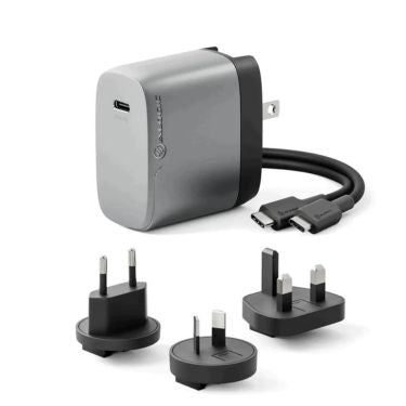 Alogic Alogic Wall Charger 1 Port 67W GaN PD USB-C with 3 International Plug Adapters & 6ft USB-C to USB-C 100W Cable &