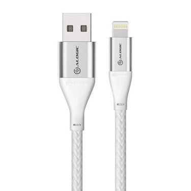 Alogic Alogic Charge & Sync Lightning MFI to USB-A Cable 5ft Elements Pro 480Mbps - Silver X (UPC: 9350784017215) – Image 4