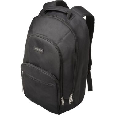 Kensington Kensington Backpack 15.6in Simply Portable SP25 Side Pocket Adjustable Padded Shoulder Straps Nylon - Black (UPC: