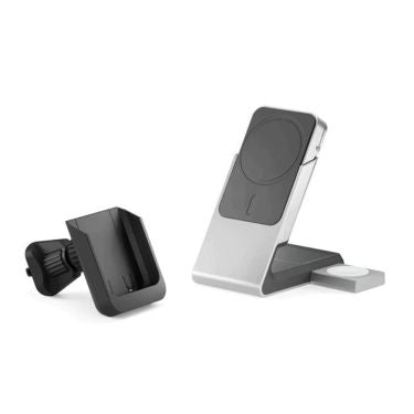 Alogic Alogic Qi Charging Stand / Dock 3-in-1 Phone (15W) & Airpods (5W) & Apple Watch Charger (2W) with 30W Wall & Car
