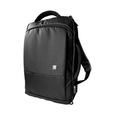 Klipxtreme Backpack 15.6in Bizman 2-in-1 Notebook Case Side Handle Built in USB Port  Padded Tablet Multiple Pockets Carry On Strap - Black