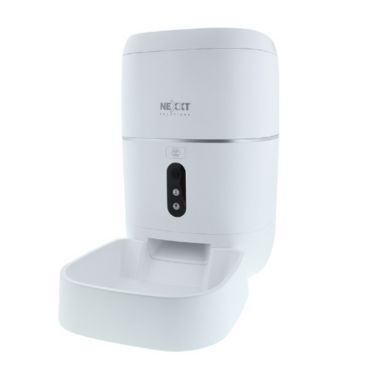 Nexxt Nexxt Smart Home Wifi Pet Feeder 2K Webcam Scheduled Feedings & Portions 2 Way Communication Voice Recorder Night &