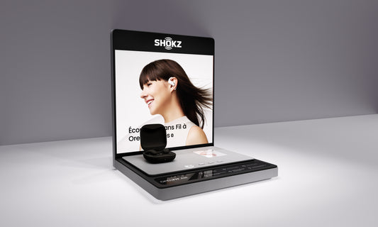 PROMO Shokz POP Counter Top Display OpenFit Air French (Free with 4 Unit Buy In)