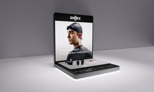 PROMO Shokz POP Counter Top Display OpenSwim Pro French (Free with 3 Unit Buy In)