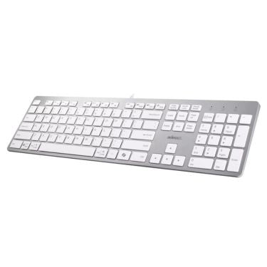 Adesso Adesso Keyboard Wired French Canadian USB-C Slim Full Size Aluminum with CoPilot Ai Built in Hub with USB-A USB-C