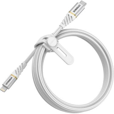 OtterBox Charge & Sync Lightning MFI to USB-C Premium Cable 6ft - Cloudy Sky White