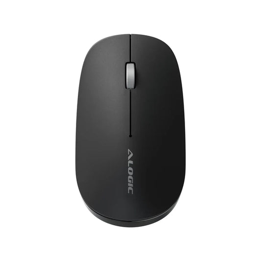Alogic Alogic Mouse Wireless Bluetooth & 2.4GHz Dongle USB-A USB-C Rechargeable PC/Mac/Chrome/Android/iOS - Black