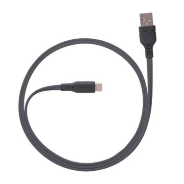 Ventev Ventev Charge & Sync USB-C to USB-A Cable 3.3ft Flat High Speed 2X Copper Fast Charge Reinforced Connector - Box -