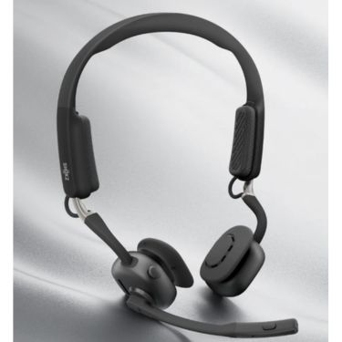 Shokz Shokz OpenMeet Black Bluetooth Stereo Headset Noise Cancelling Boom Mic Open Ear Design- Bone Conduction - 14Hr Talk