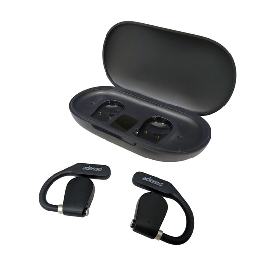 Adesso Adesso Earbuds Bluetooth Xtream T4 Open-Ear with Charging Case - Black