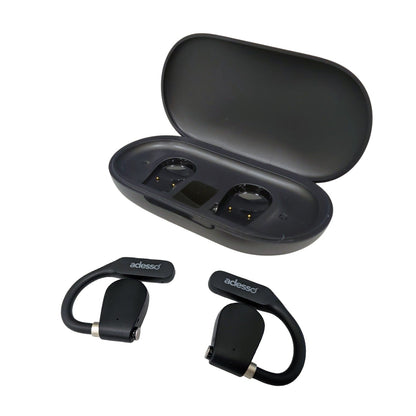 Adesso Adesso Earbuds Bluetooth Xtream T4 Open-Ear with Charging Case - Black (UPC: 783750013796) – Image 3